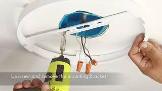 Feit Electric How To Install  Round Flat Panel Light Fixture