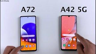 SAMSUNG A72 vs A42 5G Speed Test