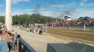 Baker steam engine pulling at the pageant of steam