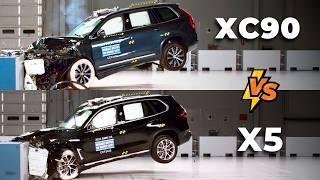   2024 BMW X5 vs. 2024 Volvo XC90: Luxury SUV Crash & Safety Test!