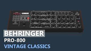 BEHRINGER PRO-800  - VINTAGE CLASSICS SOUNDPACK (100 patches)