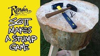 How to make an outdoor Stump game