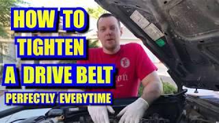 HOW TO TIGHTEN A DRIVE BELT PERFECTLY EVERYTIME