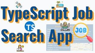️ Html Css JavaScript TypeScript ‍   Job Search App.