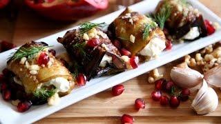 The Best Rolled Eggplant Salad Recipe - Armenian Cuisine - Heghineh Cooking Show