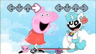 FNF Smiling Critters All Phases Vs Peppa All Phases sings Pony Girl song - Friday Night Funkin'