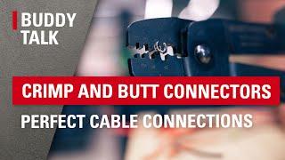 Perfect cable connections: Our crimp connectors and butt connectors in use