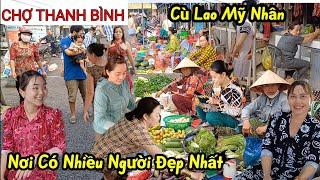 Toàn Là Mỹ Nhân CHỢ THANH BÌNH - Vũng Liêm Vĩnh Long bà con thân thiện đậm chất miền tây