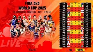 LIVE  FIBA 3x3 World Cup 2025 | Day 1 Session 2 | #3x3Basketball