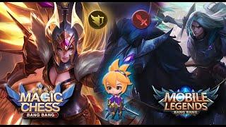 Мастера оружия + Саберы. Магические шахматы Mobile Legends: Волевая победа. Фанни против Ангелы.