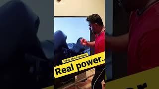Guy interacted with TV perfectly | Martial Arts fun | #shorts #tvfun #ronaldoedit #femtophysiker
