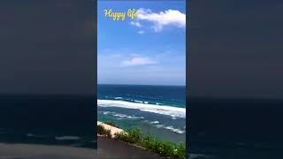 Beautiful Melasti Beach, Ungasan, Bali, Indonesia. #happylife shorts #travel #nature #waves #sky