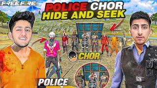 Police Chor Hide & Seek In Free Fire  Funny Hide And Seek Challenge- Garena Free Fire