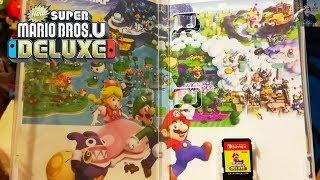 New Super Mario Bros U Deluxe Complete Box Art (Front, Back & Inside)