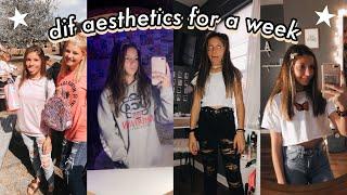 i wore different aesthetics to school for a week