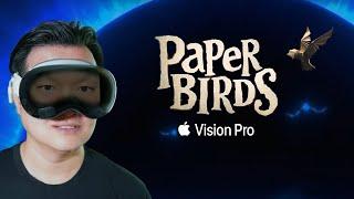 I played Ed Norton's game on Apple Vision Pro -  Paper Birds