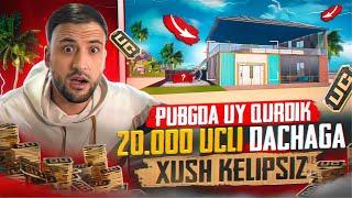 PUBGDA UY QURDIK  20.000 Ucli dachaga xush kelipsiz 