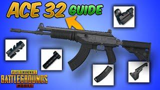 New "ACE 32" Gun in PUBG MOBILE & BGMI Guide/Tutorial/Review (Tips and Tricks) Recoil, Damage, etc