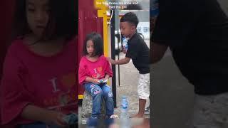 Curel father  give Poison her daughter but kind boy save her like angel #shorts #short