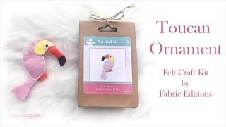 Toucan Ornament by Fabric Editions