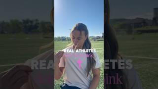 REAL athletes DON’T wear pink. #athlete #soccer #soccergirl #femaleathlete