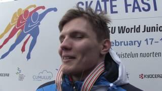 Ruslan Zakharov won the bronze medal in his first Junior World Championships