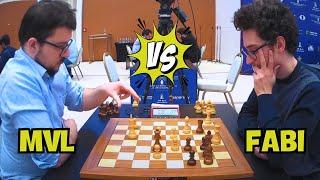 Maxime Vachier Lagrave vs Fabiano Caruana || World Blitz Chess 2023 - R19