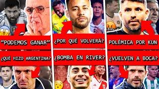 PERÚ amenazó a ARGENTINA+ NEYMAR a SANTOS+ 22 JUGADORES vuelven a BOCA+ AGÜERO polémica COPA POTRERO