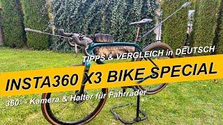 Insta360 X3 Kamera Fahrrad Deutsch Halter Lenker & Sattel