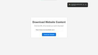 Website Downloader Using HTML, CSS and JavaScript with Source Code