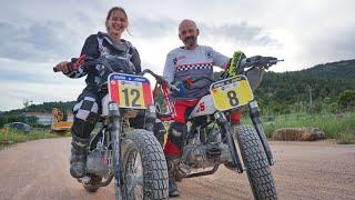 So much fun, FlatTrack practice using Cardo Intercom / Riding School Academy / Dominika Rides