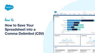 How to Save Your Spreadsheet into a Comma Delimited (CSV) | Salesforce