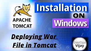 Tomcat Installation on Windows     | How to Deploy War File in tomcat ? | Tomcat Server Tutorial