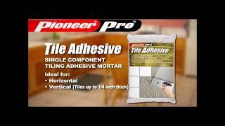 How to use Pioneer Pro Tile Adhesive Tiling Adhesive Mortar