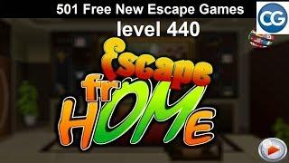 [Walkthrough] 501 Free New Escape Games level 440 - Escape from home - Complete Game