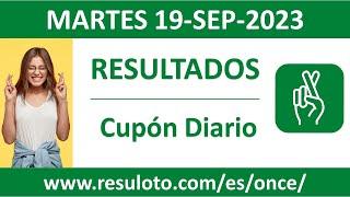 Resultado del sorteo Cupon Diario del martes 19 de septiembre de 2023