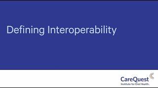 Defining Interoperability