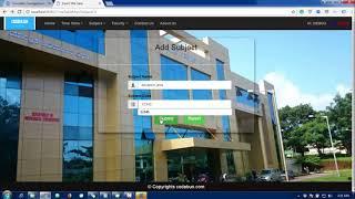 Java web project time table management using MVC, Maven,  jsp, servlet and mysql