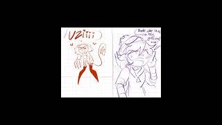 "We're just FRIEEEEEDS"A small murder drones v and uzi comic dub