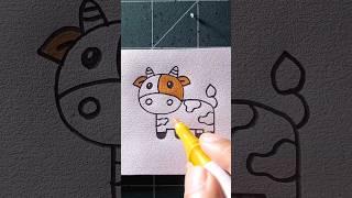 how to draw a cow