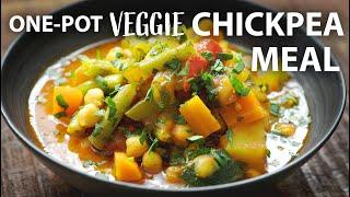 One Pot CHICKPEA VEGETABLE Recipe | Easy Vegetarian and Vegan Meals | Chickpea Recipes