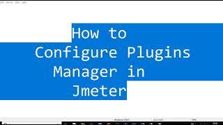 Performance Testing Exper   Jmeter   How to Configure Plugins Manager