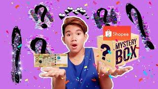 Mystery box unboxing worth ₱500.00 shoppe naloko ba tayo oh wala!? (first vlog)