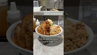 Could you finish this MASSIVE bowl of ramen in Japan?