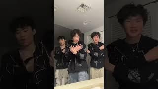 Asian Trio Doing This Dance With Matching Jackets #shorts