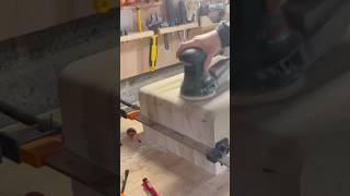 Floating shelves: rounding the corners! #diy #woodworking