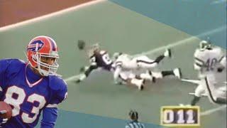 Andre Reed Drops a Hail Mary Pass from Jim Kelly