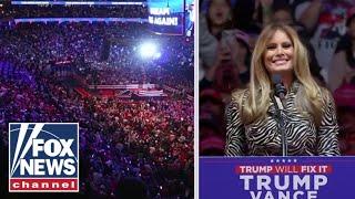 Melania stuns Madison Square Garden crowd with surprise, rare campaign trail appearance