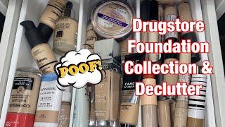 Drugstore Foundation Collection & Declutter / Favorite AFFORDABLE foundations you need to know of