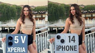 Sony Xperia 5 V Vs iPhone 14 Camera Test Comparison | Sony Xperia 5 V 5G